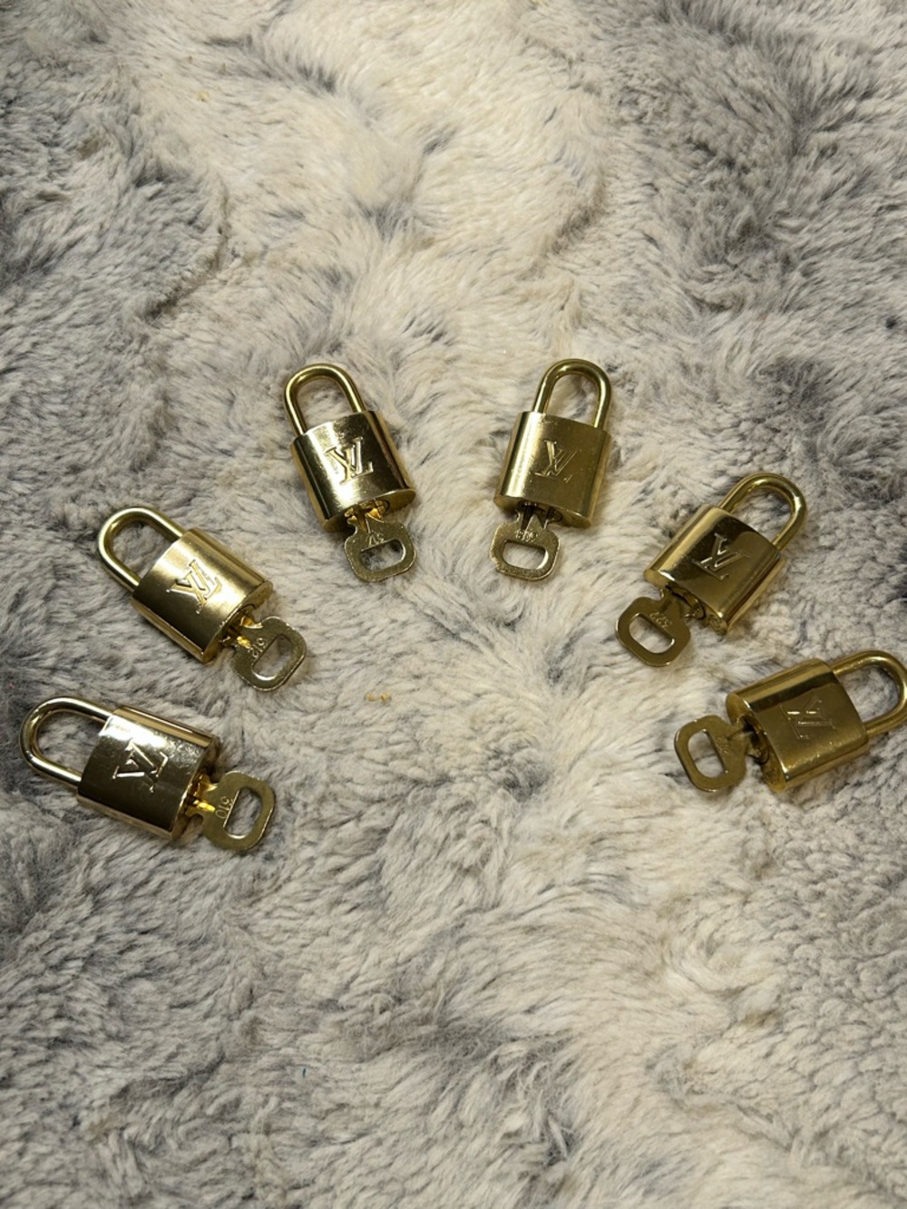 Louis Vuitton Gold-Tone/Brass Lock & Key (6 Sets - $175)
